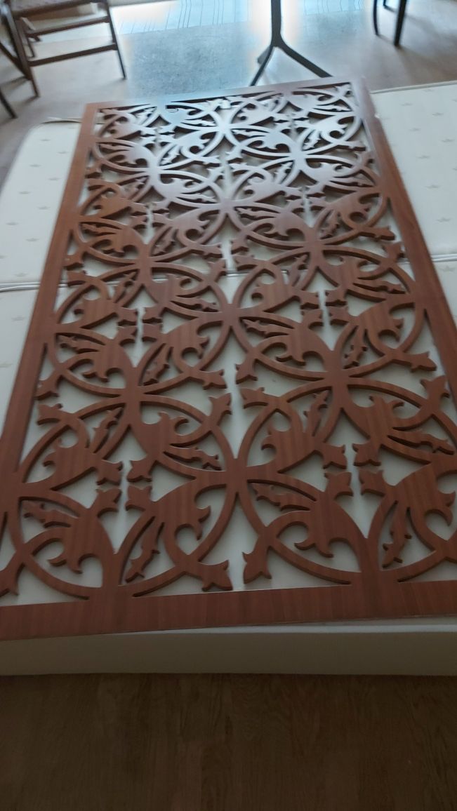 Seperatör paravan kahverengi altın varak